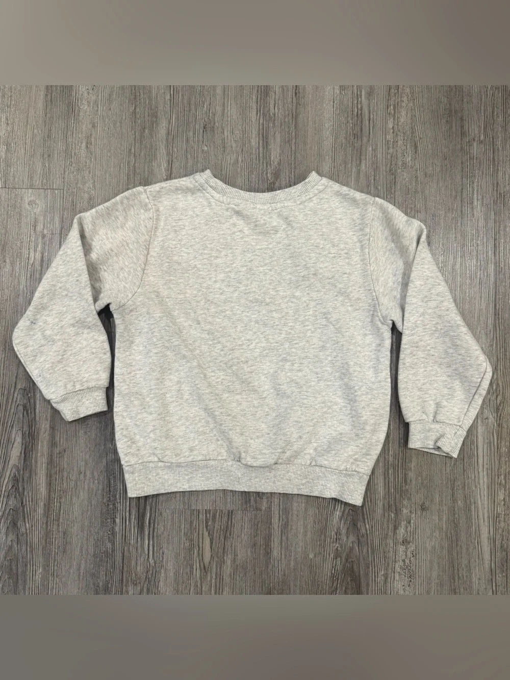 H&M Harry Potter Hedwig Sweatshirt Kids 5T 6 Gray Hogwarts Owl Applique